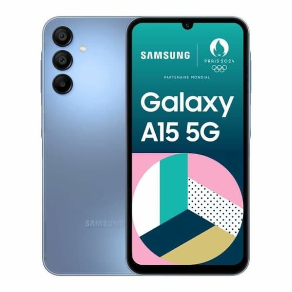 Smartphone Samsung Galaxy A15 4 GB Blå Sort 6,5" Mediatek Dimensity 6100+ 128 GB Sort, Blå
