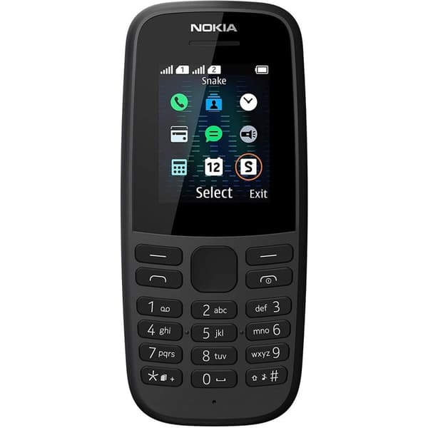 Mobiltelefon Nokia 105 2019 1,77" 2 GB Svart