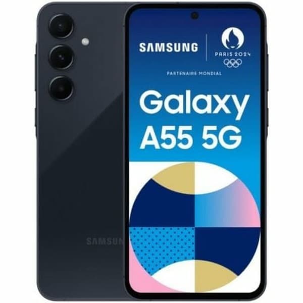 Smartphone Samsung Galaxy A55 Octa Core 8 GB RAM 256 GB Svart 6,6" Marinblå