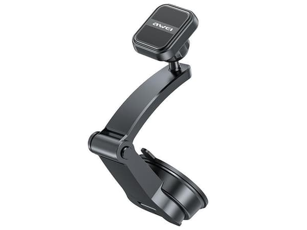 Awei AWEI magneettinen autoteline X54 tuulilasiin/ohjaamoon musta/musta