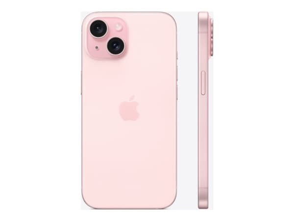 Apple iPhone 15 - 5G smartphone - dobbelt-SIM / Internminne 128 GB - OLED-display - 6.1" - 2556 x 1179 piksler - 2x bakkameraer 48 MP, 12 MP - front