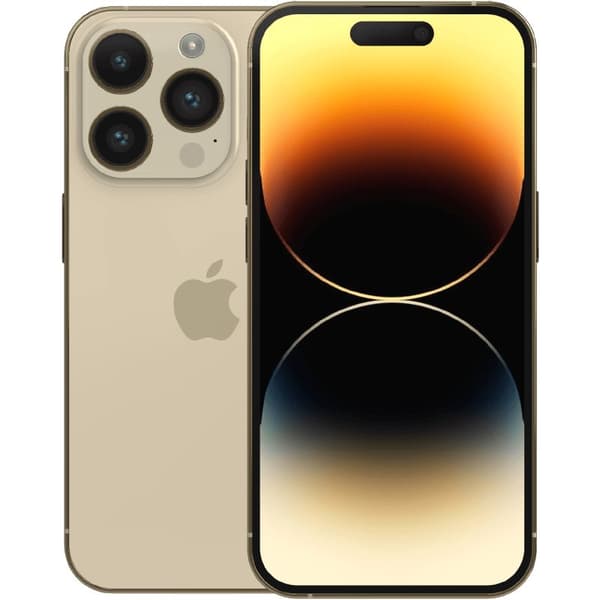 iPhone 14 Pro Gold 128 GB Klass C 100% batteri (refurbished) Guld