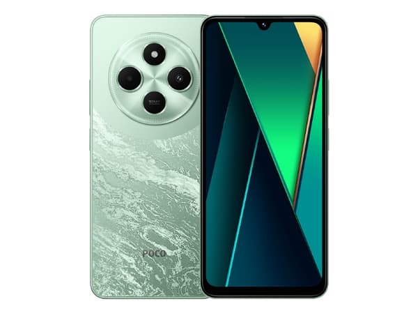 Xiaomi POCO C75 - 4G pekskärmsmobil - dual-SIM - RAM 8 GB / Internminne 256 GB - OLED-skärm - 3 st. bakre kameror - front camera Grön