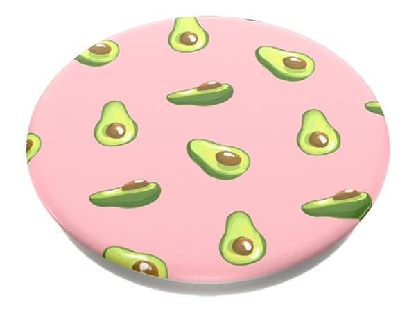 PopSockets Swappable PopGrip - Fingergrepp/vikbart ställ för mobiltelefon - Avocados Pink (paket om 6)