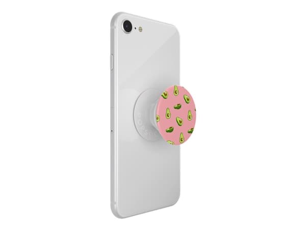 PopSockets Swappable PopGrip - Fingergrepp/vikbart ställ för mobiltelefon - Avocados Pink (paket om 6)