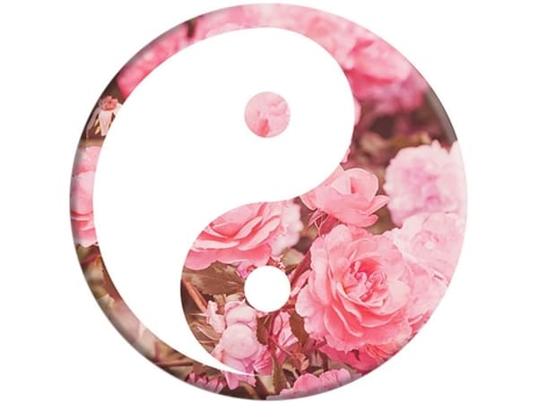 PopSockets Swappable PopGrip - Fingergrep/stativ for mobiltelefon - Yin Yang Roses (en pakke 6)