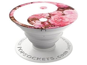 PopSockets Swappable PopGrip - Fingergrep/stativ for mobiltelefon - Yin Yang Roses (en pakke 6)