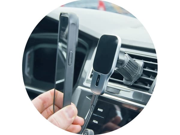 2GO AirClip, Automatisk, Cigartenner/lighter, Trådløs lading, Sort
