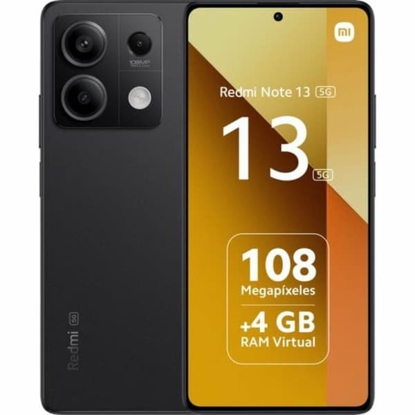 Smartphone Xiaomi Redmi Note 13 Octa Core 8 GB RAM 256 GB Sort Sort