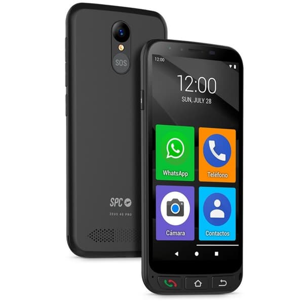 Mobiltelefon SPC ZEUS 4G PRO 5,5" 4 GB RAM 4 GB 64 GB Sort Sort