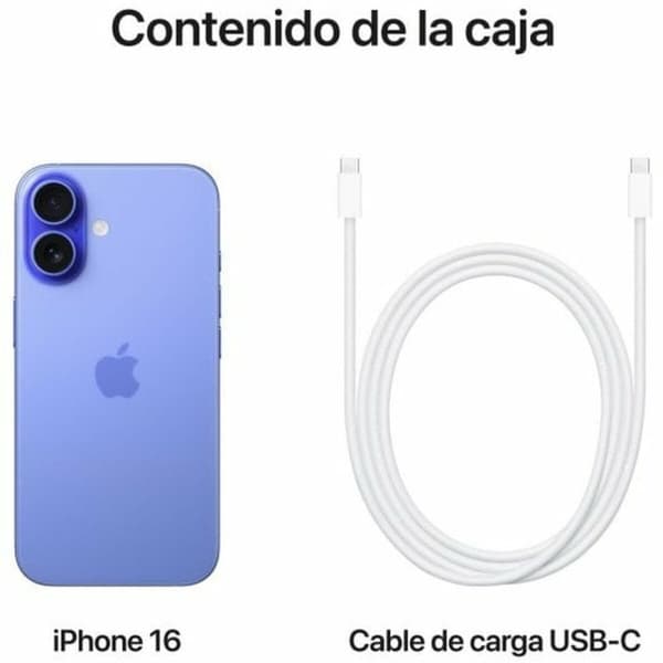 Älypuhelimet Apple iPhone 16 Hexa Core 8 GB RAM 128 GB Sininen 6,1"