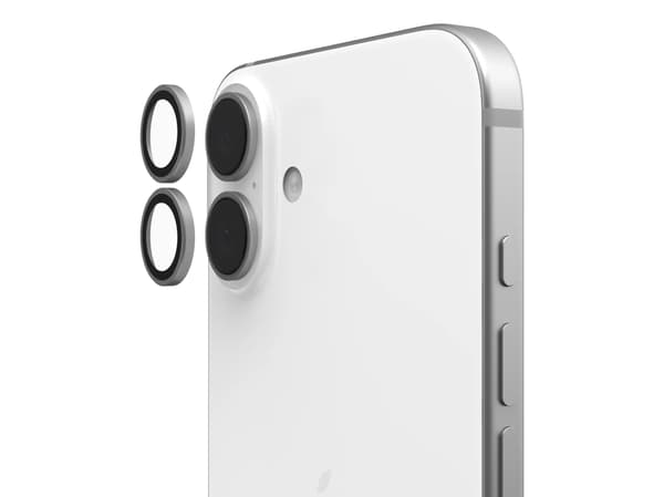 Urban Armor Gear 144378113636, Apple, iPhone 16 Plus, Slagbestandig, Ridseresistent, Titanium, Transparent, 3 stk