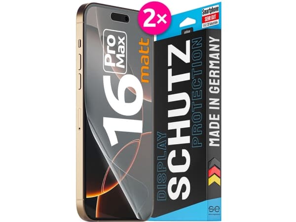 Smart Engineered SE0-F0102-0526-24-M, Apple, iPhone 16 Pro Max, Slagtålig, Reptålig, Stöttålig, Transparent, 2 styck