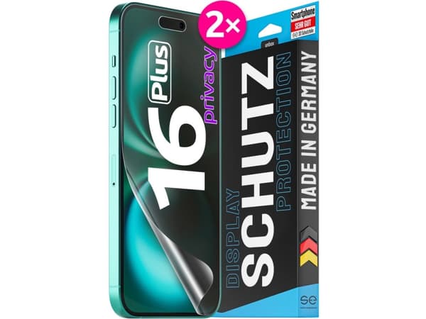 Smart Engineered SE0-F0112-0524-24-M, Apple, iPhone 16 Plus, iskunkestävä, naarmunkestävä, iskunkestävä, läpinäkyvä, 2 kpl