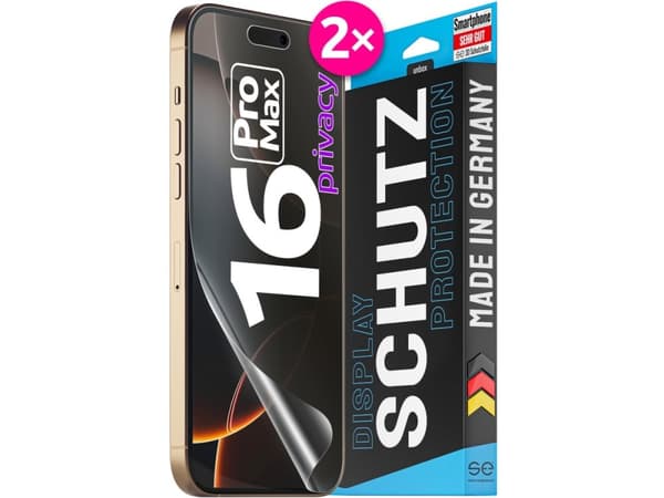 Smart Engineered SE0-F0112-0526-24-M, Apple, iPhone 16 Pro Max, Slagbestandig, Ripebestandig, Sjokkresistent, Gjennomsiktig, 2 stykker