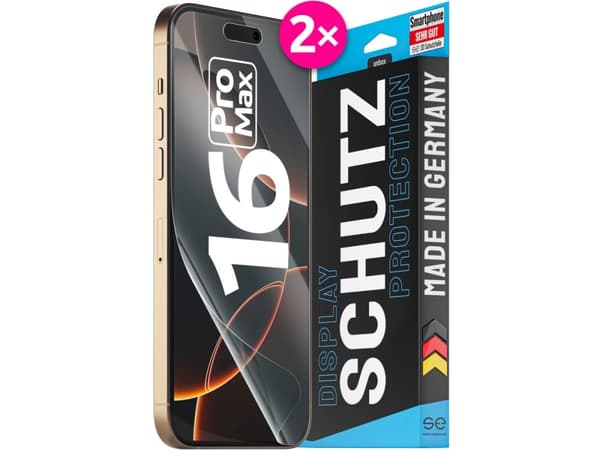 Smart Engineered SE0-F0101-0526-24-M, Apple, iPhone 16 Pro Max, Slagfast, Ripebestandig, Støtsikker, Gjennomsiktig, 2 stk.