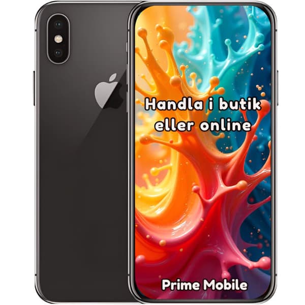 iPhone X 64GB 100 % batterisundhed som ny sort