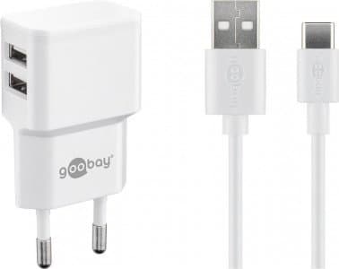 Goobay 44987, Sisätila, AC, 5 V, 1 m, Valkoinen