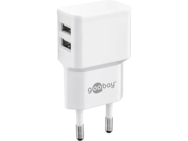 Goobay 44987, Innendørs, AC, 5 V, 1 m, Hvit Hvit