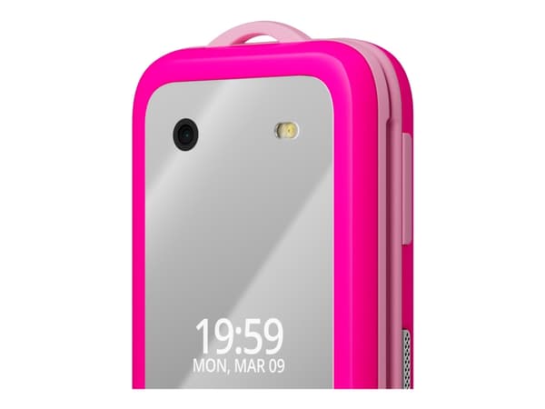 HMD Barbie Phone - 4G funktionstelefon - dual-SIM - RAM 64 MB / Internminne 128 MB - microSD slot - rear camera 0,3 MP - kraftrosa Rosa