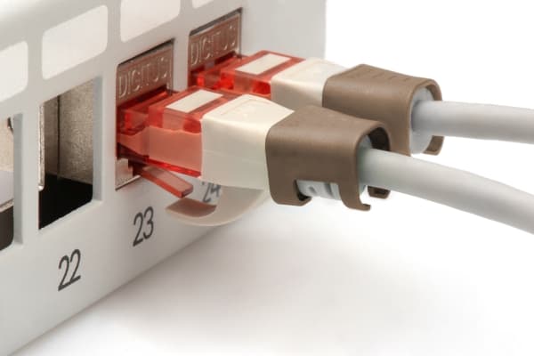 Digitus A-CC-BR, Fargekodende klemme, Brun, Polyvinylklorid (PVC), Cat5e/6, 100 stykker, 100 mm