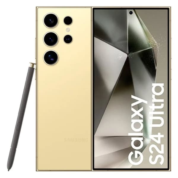 Smartphone Samsung Galaxy S24 Ultra Octa Core 12 GB RAM 512 GB Gul Titanium, Gul