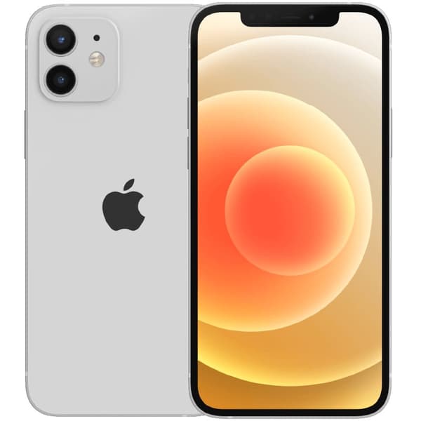 iPhone 12 White 64 GB Klass C (refurbished) Vit