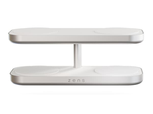 Zens Aluminium Series Quattro Wireless Charger Pro 4, jossa virtalähde 65W | 4x 15W | Qi2 | valkoinen | ZEQC01W/00 (ZEQC01W/00) (ZEQC01W/00)