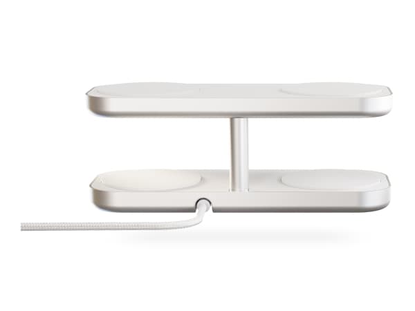 Zens Aluminium Series Quattro Wireless Charger Pro 4, jossa virtalähde 65W | 4x 15W | Qi2 | valkoinen | ZEQC01W/00 (ZEQC01W/00) (ZEQC01W/00)