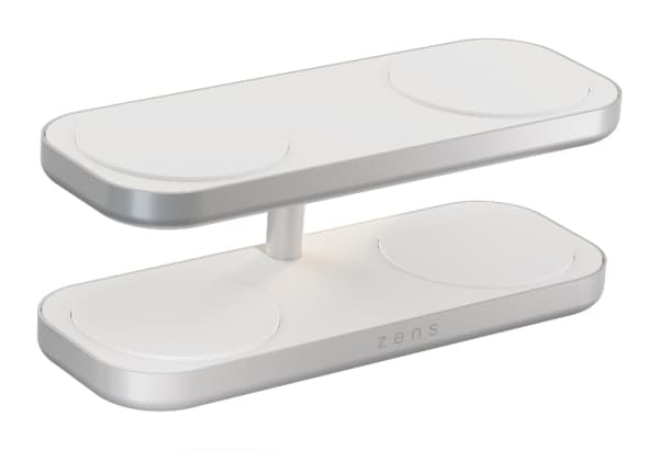 Zens Aluminium Series Quattro Wireless Charger Pro 4, jossa virtalähde 65W | 4x 15W | Qi2 | valkoinen | ZEQC01W/00 (ZEQC01W/00) (ZEQC01W/00)