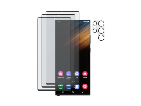 Hama 00219900, Samsung, Galaxy S23 Ultra, iskunkestävä, naarmuuntumaton, läpinäkyvä, 4 kpl