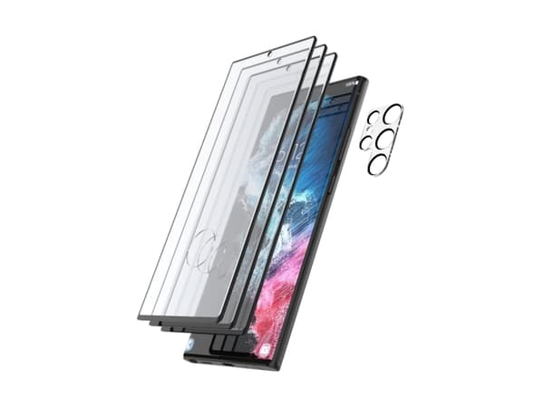 Hama 00219900, Samsung, Galaxy S23 Ultra, iskunkestävä, naarmuuntumaton, läpinäkyvä, 4 kpl