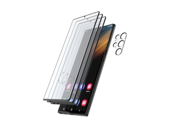 Hama 00219900, Samsung, Galaxy S23 Ultra, Støtbestandig, Ripebestandig, Gjennomsiktig, 4 stykker