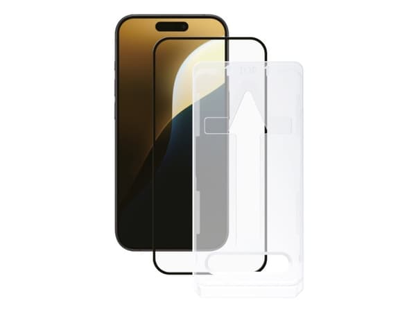Vivanco 64240, Apple, iPhone 16 Pro Max, Iskunkestävä, likaa hylkivä, iskunkestävä, naarmuuntumaton, musta, läpinäkyvä, 1 kpl