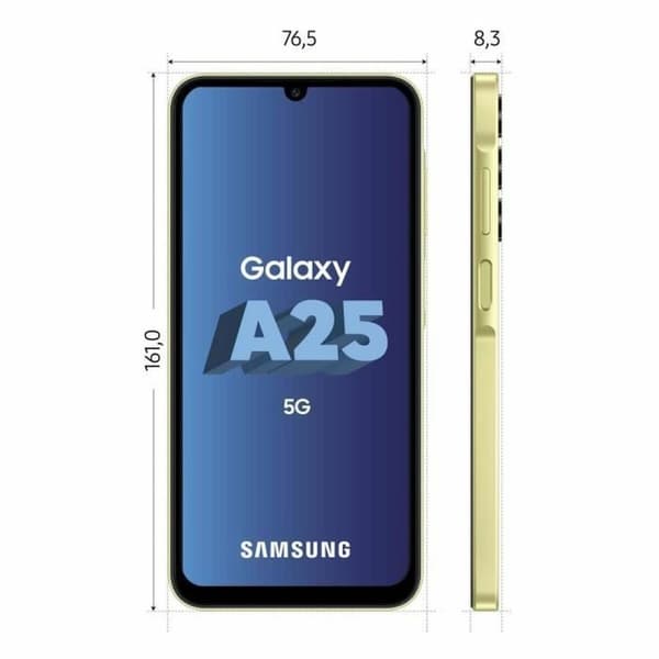 Smartphone Samsung Galaxy A25 5G 6,1" Octa Core 128 GB Gul
