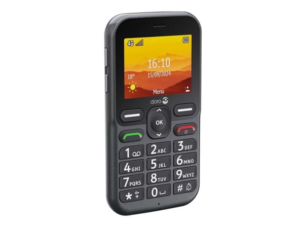 DORO Leva L10 - 4G funksjonstelefon - RAM 64 MB / Internminne 128 MB - microSD slot - LCD-display (TFT) - 320 x 240 piksler (60 Hz) - rear camera 2 M