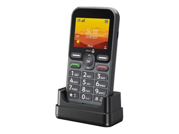 DORO Leva L10 - 4G funksjonstelefon - RAM 64 MB / Internminne 128 MB - microSD slot - LCD-display (TFT) - 320 x 240 piksler (60 Hz) - rear camera 2 M