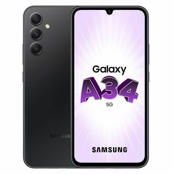 Smartphone Samsung A34 5G 6,6" 6 GB RAM 128 GB Sort Grå Stål