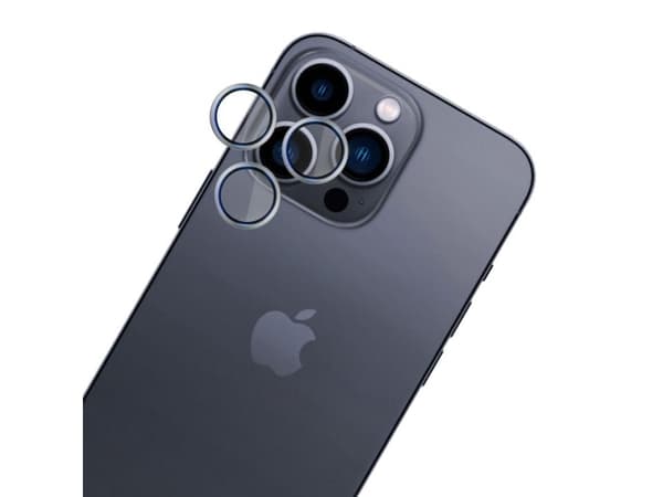 3MK Hardy Lens Protection Pro, Apple, iPhone 16 Pro Max, iPhone 16 Pro, Reptålig, Splitterskyddad, Silver, Titan, Transparent, 1 styck
