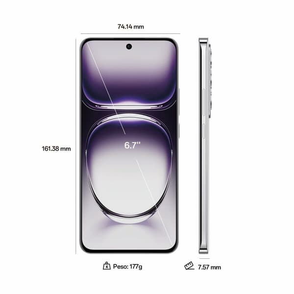 Smartphone Oppo Reno12 5G 6,7" 12 GB RAM 256 GB Brun Svart Dual SIM