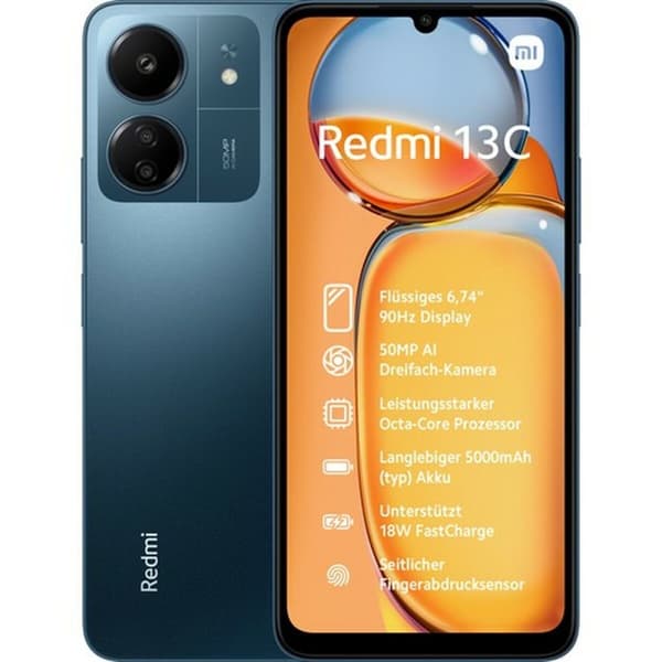 Smartphone Xiaomi Redmi 13C 6,7" MediaTek Helio G85 8 GB RAM 256 GB Blå