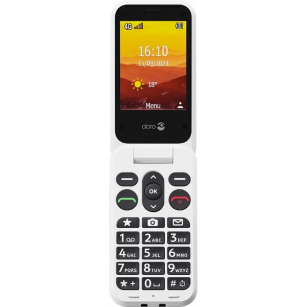 Doro Leva L31 -basistelefon, sort / hvid