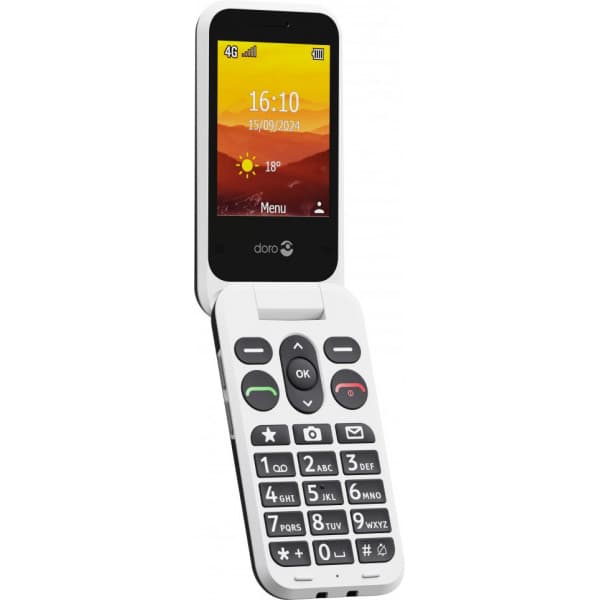 Doro Leva L21 -bastelefon, svart / vit