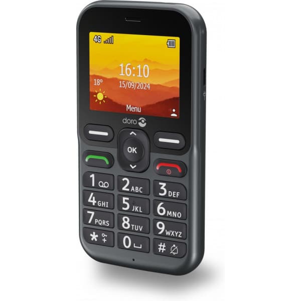 Doro Leva L11 -grundtelefon, sort