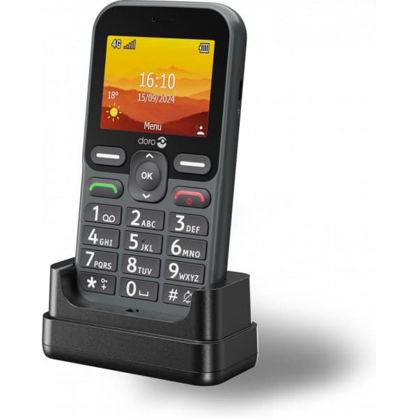 Doro Leva L11 -grundtelefon, sort