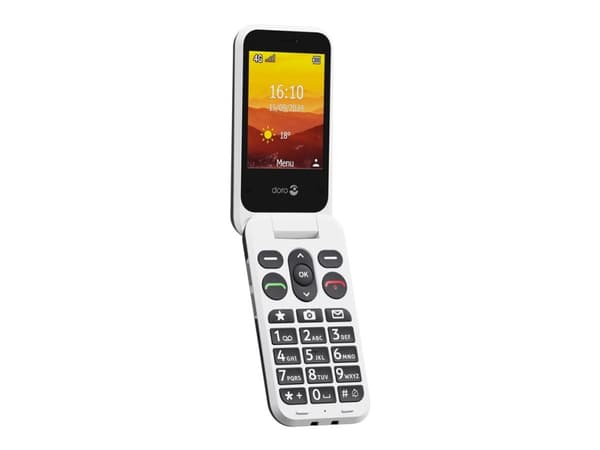 Doro Leva L30, Muslingeskal, Single SIM, 7,11 cm (2.8"), 2 MP, 1150 mAh, Sort, Hvid