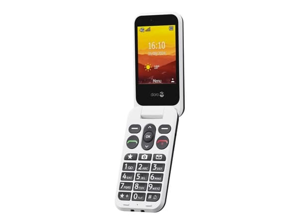 Doro Leva L30, Muslingeskal, Single SIM, 7,11 cm (2.8"), 2 MP, 1150 mAh, Sort, Hvid