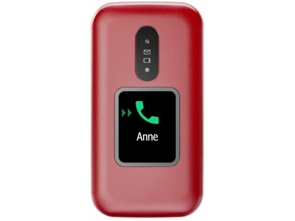DORO 2880 - 4G funksjonstelefon / Internminne 17 MB - microSD slot - 320 x 240 piksler - rear camera 0,3 MP - rød
