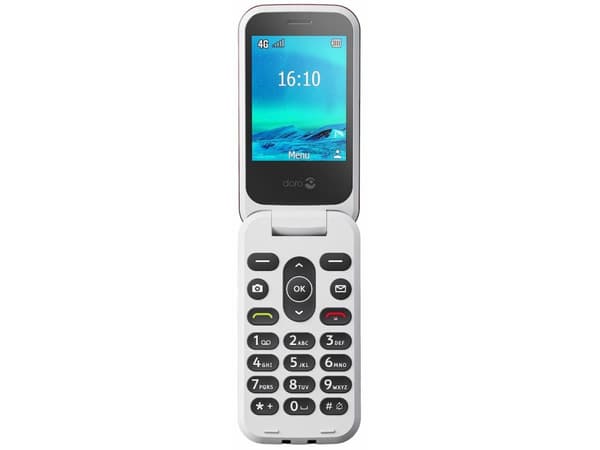 DORO 2880 - 4G funksjonstelefon / Internminne 17 MB - microSD slot - 320 x 240 piksler - rear camera 0,3 MP - rød