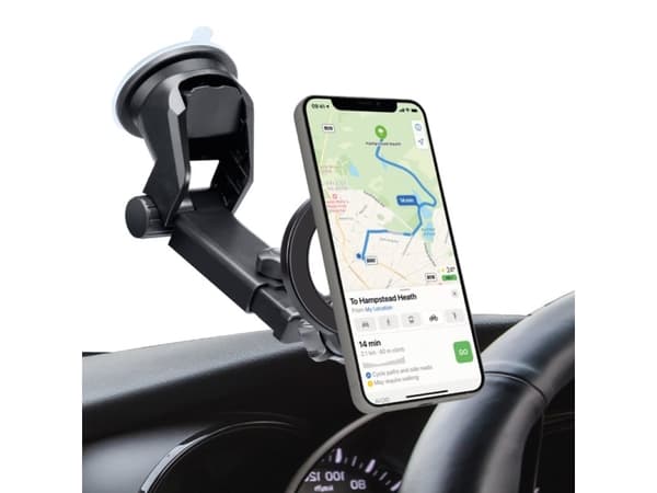 SBS TESUPMAGRINGEXT, Matkapuhelin/Smartphone, Aktiv holder, Bil, Sort